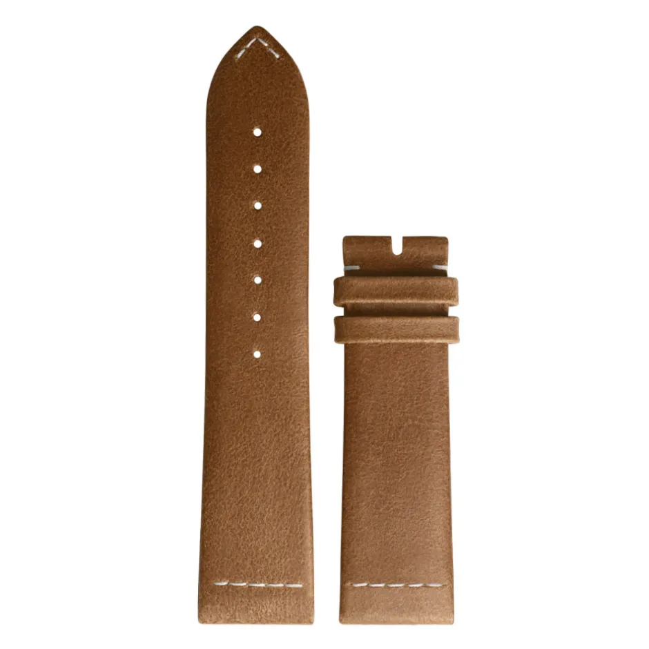 Outlet Cinturino Longines Legend Driver in Pelle di Vitello Marrone 22 mm L682161563 Cinturini Longines