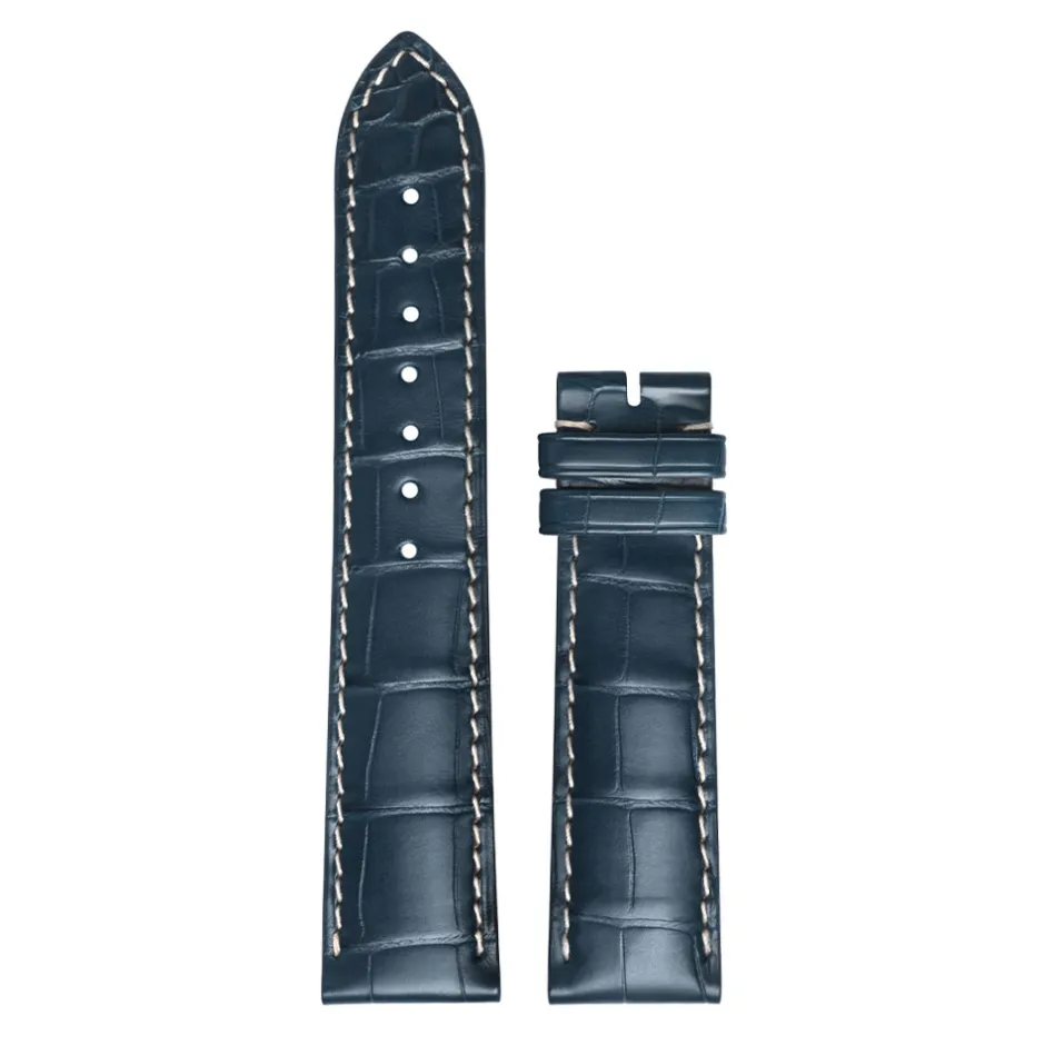 Hot Cinturino Longines Master Collection in Pelle di Alligatore Blu 20 mm L682153042 Cinturini Longines