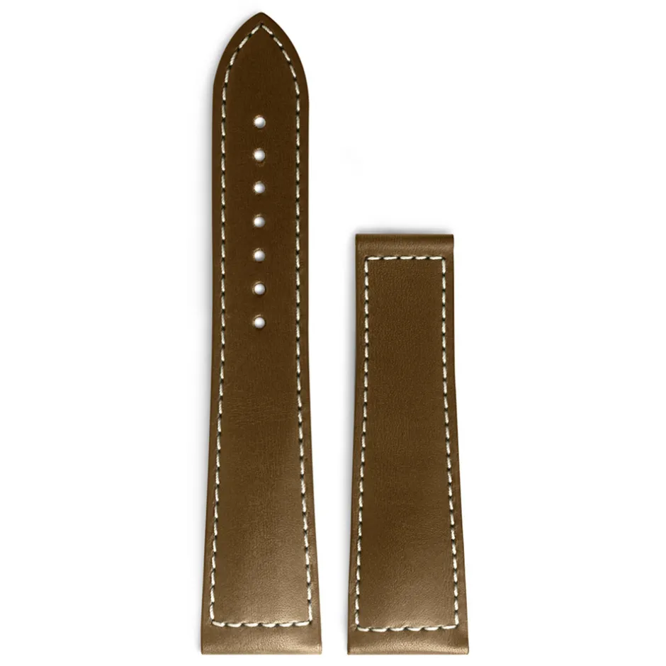 Online Cinturino Longines Spirit in Pelle di Vitello Beige 21 mm L682169353 Cinturini Longines
