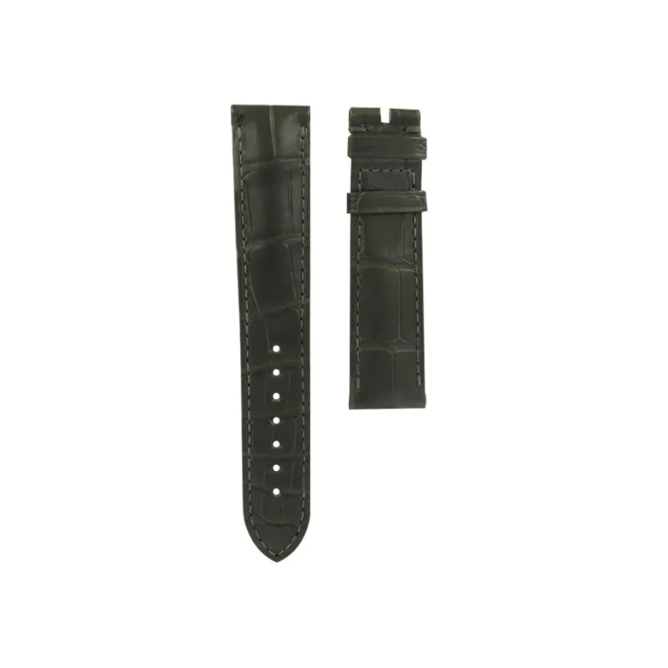 Fashion Cinturino Omega in Pelle di Alligatore Verde Scuro 20 mm 032CUZ010275W Cinturini Omega