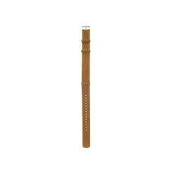 Outlet Cinturino Omega Nato in Pelle Novonappa Marrone Dorata 031CUZ002058W Cinturini Omega