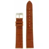 Online Cinturino Pelle di Vitello Stampata Coccodrillo Marrone Chiaro Extra Lungo Cinturini In Pelle Di Vitello