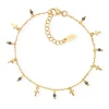 Online Collana Amen Croci e Cristalli Neri in Argento Placcato Oro Giallo Gioielli Amen | Outlet Gioielli