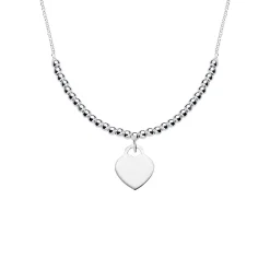 Outlet Collana Amen Cuore Catena Doppia Gioielli Amen | Outlet Gioielli