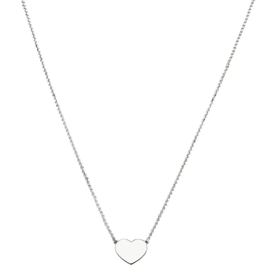 Outlet Collana Amen Cuore In Argento Collezione Prega Ama Lunghezza 44 cm Gioielli Amen | Outlet Gioielli
