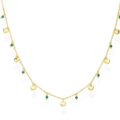 Online Collana Amen Cuori con Cristalli in Argento Gioielli Amen