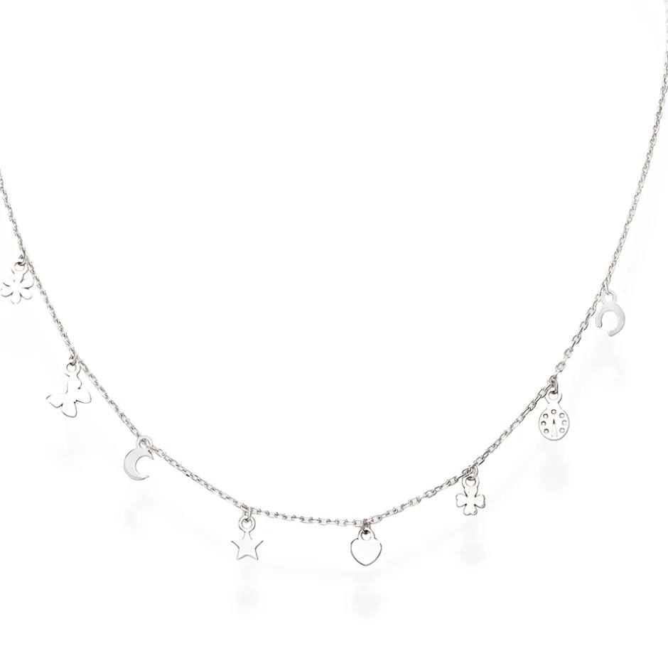Outlet Collana Amen Fantasia Portafortuna in Argento Gioielli Amen | Outlet Gioielli