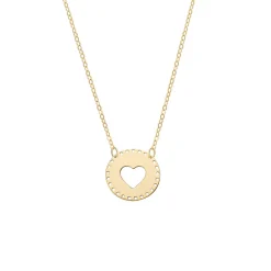 Discount Collana Amen in Oro 9 Carati Cuore Outlet Gioielli