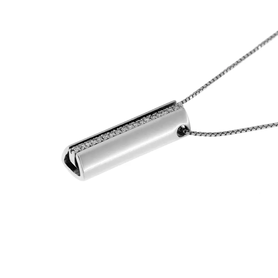 Sale Collana Bibigi in Oro Bianco con Diamanti 0,10 Carati Collane