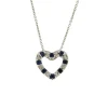 Best Collana Bliss Cuore di Zaffiri e Diamanti Collezione Cabaret Outlet Gioielli | Collane