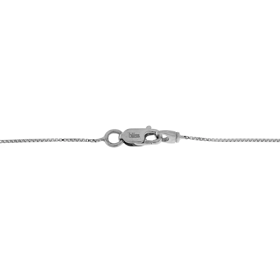 Outlet Collana Bliss Cuore di Zaffiri in Oro Bianco con Diamanti Collane