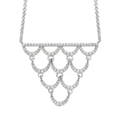 Fashion Collana Bliss Gioielli Donna Collezione Venice In Argento 925 e Zirconi Outlet Gioielli
