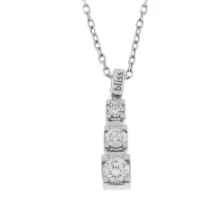 Sale Collana Bliss Trilogy in Oro Bianco con Diamanti Collane