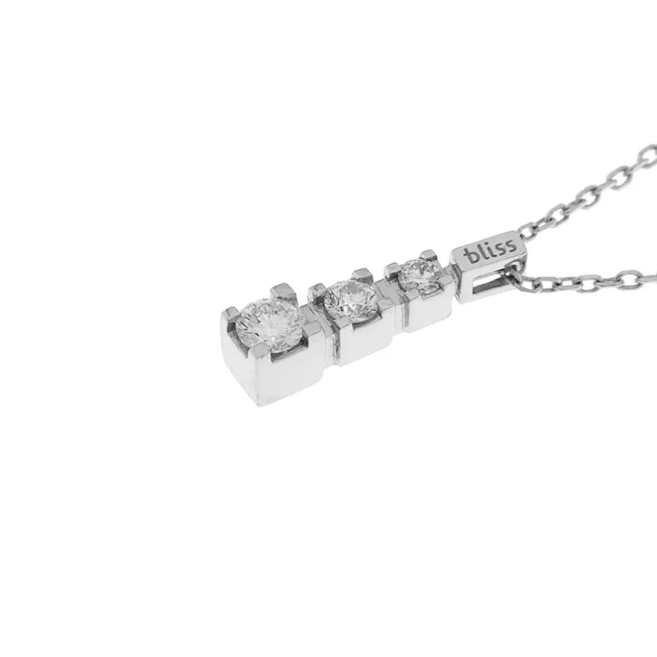 Sale Collana Bliss Trilogy in Oro Bianco con Diamanti Collane