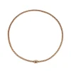 Sale Collana Choker Fope Collezione Eka Flex It in Oro Rosa con Diamante Nero Gioielli Fope