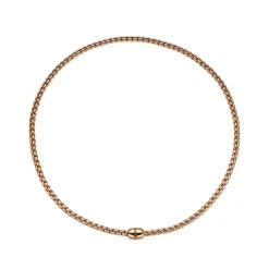 Sale Collana Choker Fope Collezione Eka Flex It in Oro Rosa con Diamante Nero Gioielli Fope