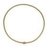 New Collana Choker Fope Collezione Eka Flex It in Oro Giallo con Diamante Nero Gioielli Fope