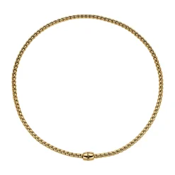 New Collana Choker Fope Collezione Eka Flex It in Oro Giallo con Diamante Nero Gioielli Fope