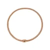 Best Collana Choker Fope Collezione Eka Flex It Grande in Oro Rosa con Diamante Nero Gioielli Fope