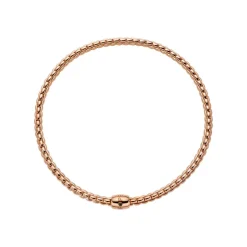 Best Collana Choker Fope Collezione Eka Flex It Grande in Oro Rosa con Diamante Nero Gioielli Fope
