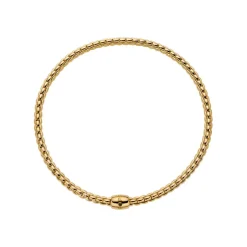 Online Collana Choker Fope Collezione Eka Flex It Grande in Oro Giallo con Diamante Nero Gioielli Fope