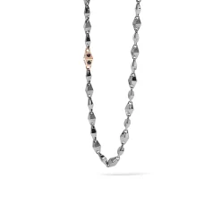 Hot Collana Comete Gioielli in Argento Brunito con Zirconi Uomo Gioielli Comete Uomo