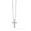 New Collana Comete Gioielli in Acciaio e Zirconi con Croce Pendente Uomo Gioielli Comete Uomo