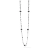 Clearance Collana Comete Gioielli Uomo in Argento Snodata con Bowl e Zirconi Neri Uomo Gioielli Comete Uomo