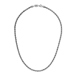 Hot Collana Desmos a Bariletti in Argento Brunito Lunghezza 51 cm Gioielli Desmos