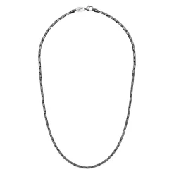 Sale Collana Desmos Catena a Segmenti in Argento Brunito Lunghezza 51 cm Uomo Gioielli Desmos Uomo