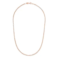 Clearance Collana Desmos Catena Lunga in Argento Rosata Lunghezza 41 cm Gioielli Desmos