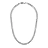 Fashion Collana Desmos Catena Piatta Brunita in Argento Lunghezza 51 cm Uomo Gioielli Desmos Uomo