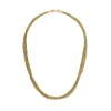 New Collana Desmos Filamenti Dorati in Argento Placcato Lunghezza 41 cm Gioielli Desmos