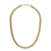 Outlet Collana Desmos Lasagna Curva in Argento Placcato Giallo Lunghezza 41 cm Gioielli Desmos