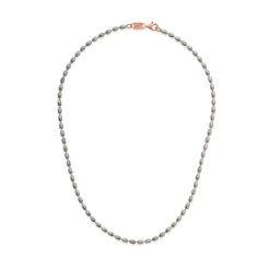 Fashion Collana Desmos Tifone Rigato in Argento Lunghezza 41 cm Gioielli Desmos