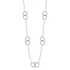 Online Collana Desmos Tipo Chanel con Cerchi Lunghezza 86 cm Gioielli Desmos