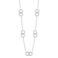 Online Collana Desmos Tipo Chanel con Cerchi Lunghezza 86 cm Gioielli Desmos