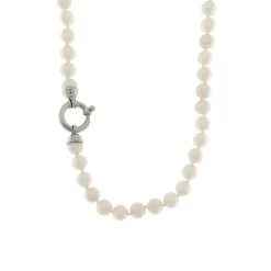 Best Collana di Perle Coltivate Acqua Dolce Bianche 6-6,5 mm Gioielli Con Perle