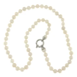 Best Collana di Perle Coltivate Acqua Dolce Bianche 6-6,5 mm Gioielli Con Perle