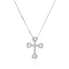 Clearance Collana Donna Amen in Argento Croce Ancorata Cuori Gioielli Amen | Outlet Gioielli