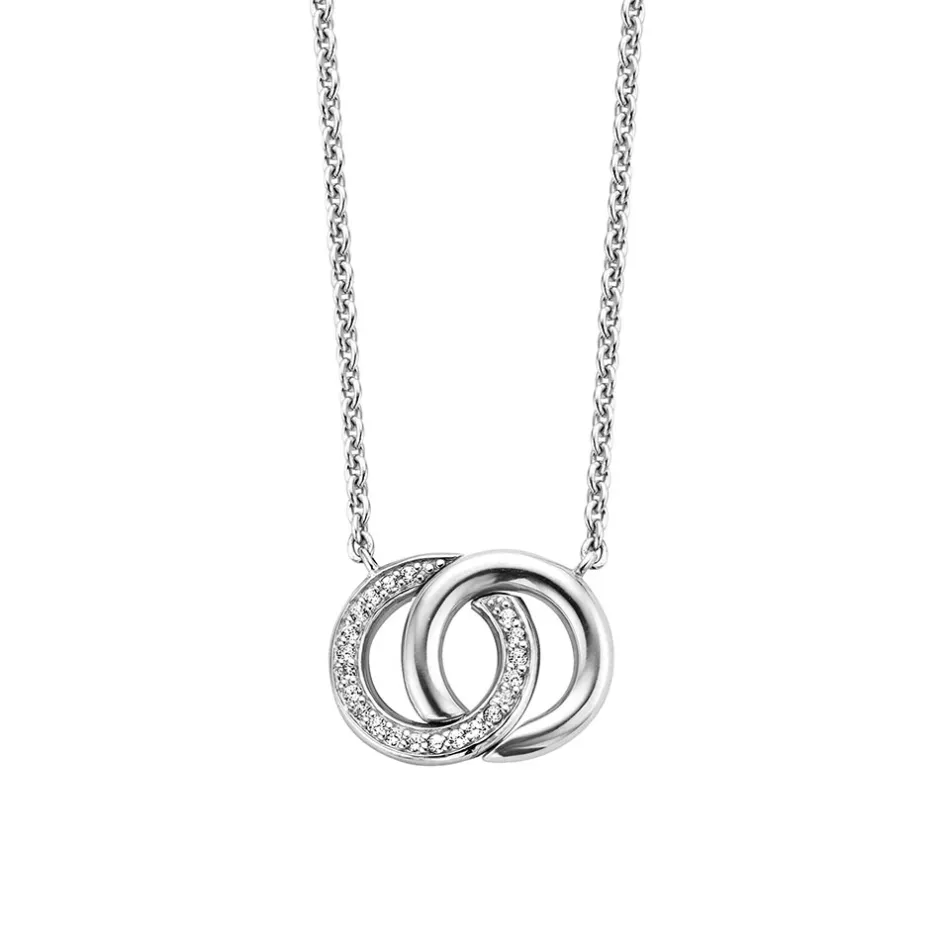 Clearance Collana Donna In Argento 925 Con Pendente Incrociato In Zirconi Ti Sento Milano Gioielli Ti Sento Milano