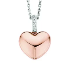 Sale Collana Donna Ti Sento Milano In Argento 925 Con Cuore Placcato In Oro Rosa Gioielli Ti Sento Milano