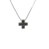 Hot Collana Croce Piccola Con Diamanti Neri Collane
