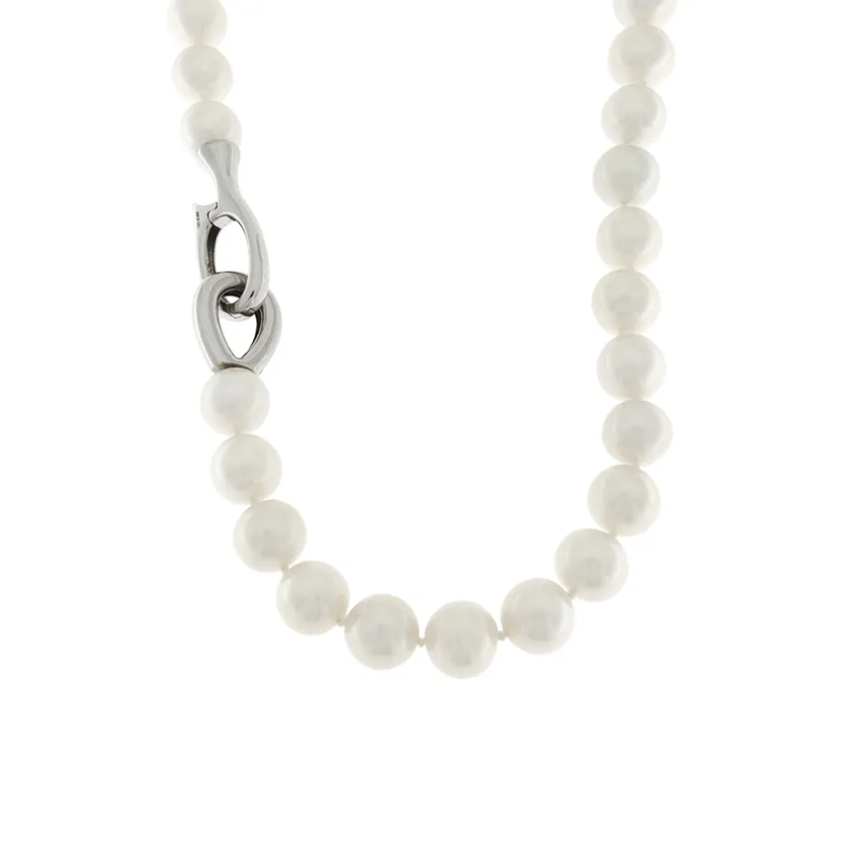 Discount Collana di Perle Coltivate d’Acqua Dolce Bianche 12-13 mm Gioielli Con Perle