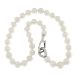 Discount Collana di Perle Coltivate d’Acqua Dolce Bianche 12-13 mm Gioielli Con Perle
