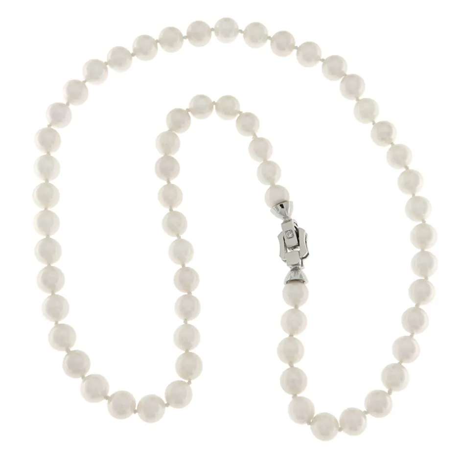 Best Collana di Perle Coltivate Giapponesi Acqua di Mare 6,5-7 mm Gioielli Con Perle