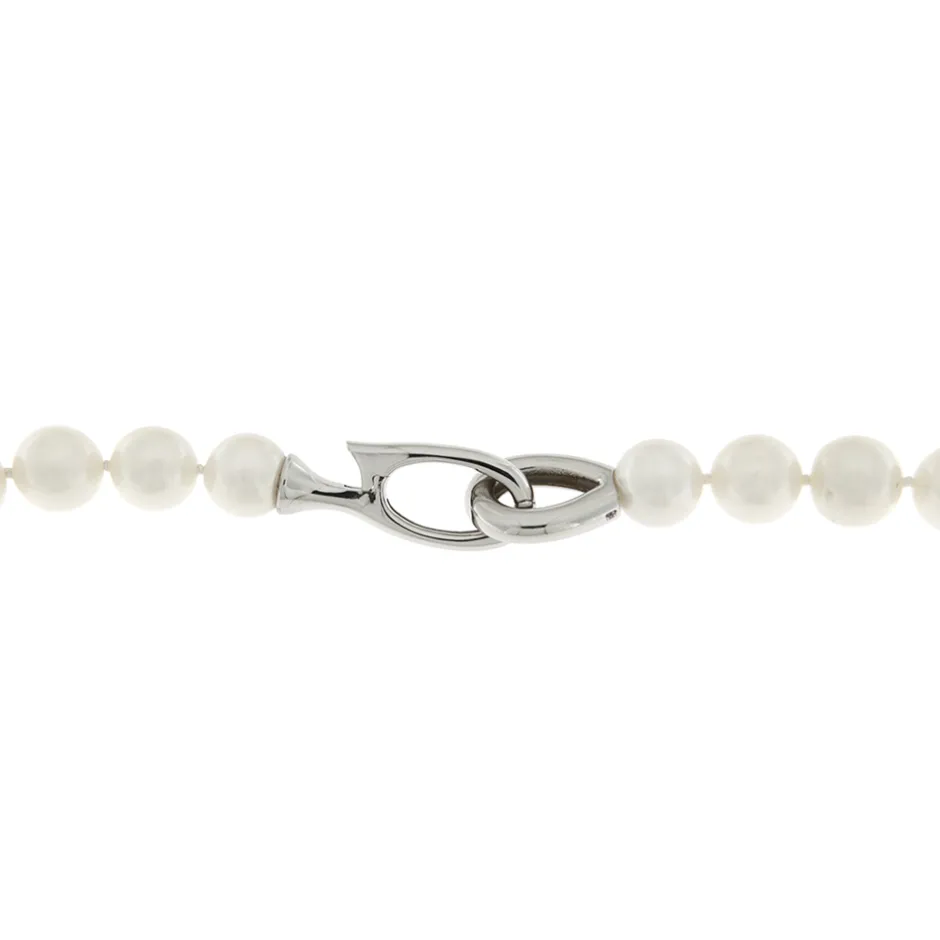 Discount Collana di Perle Coltivate d’Acqua Dolce Bianche 12-13 mm Gioielli Con Perle
