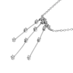 Outlet Collana Fireworks in Oro Bianco con Diamanti Collane
