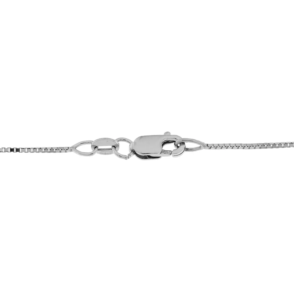 Clearance Collana Pendente a Cerchio in Oro Bianco con Diamanti Collane