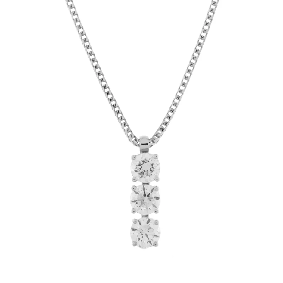 Online Collana Punto Luce Trilogy Snodato 1,50 Carati Collane Punto Luce | Collane